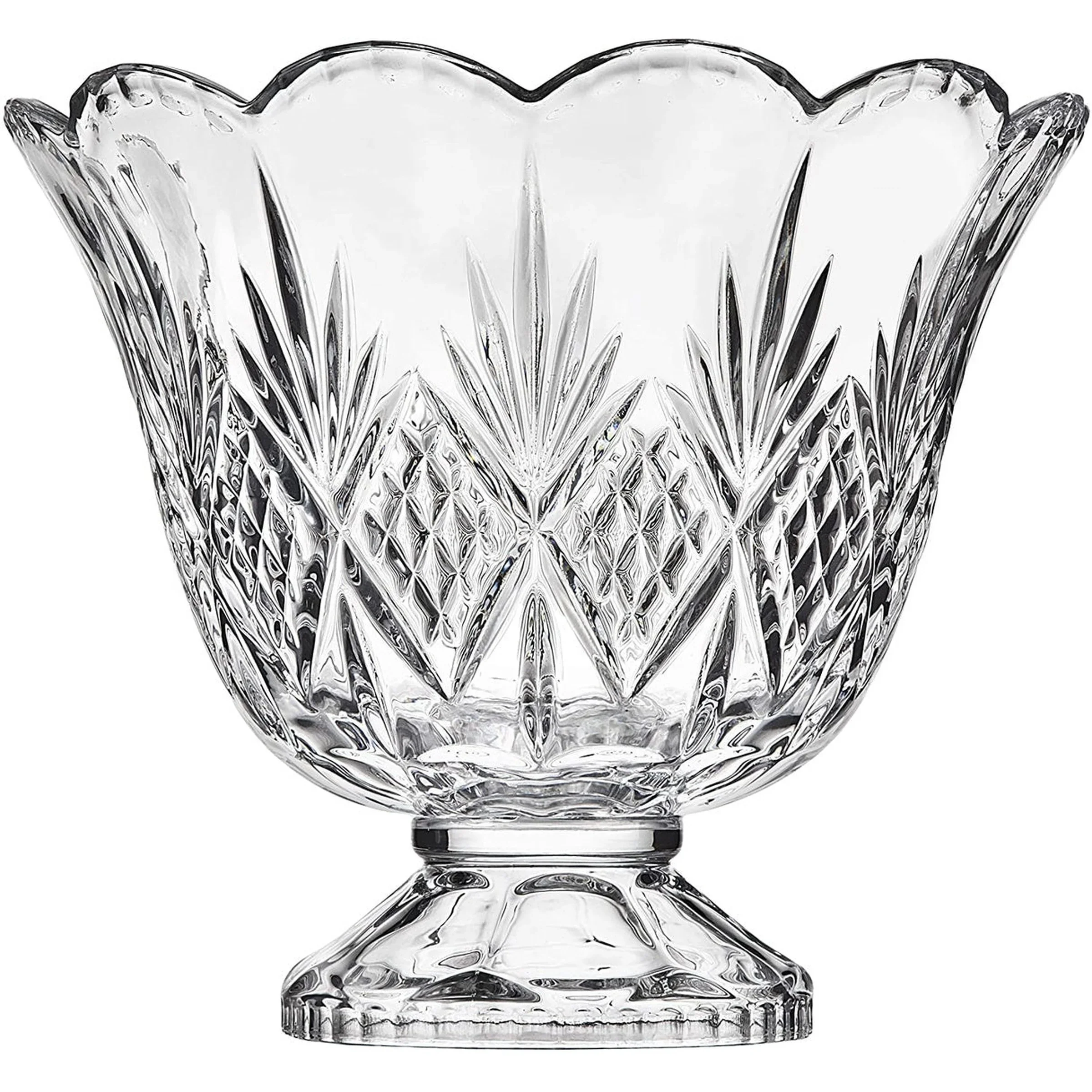 Dublin Crystal 10 Piece Punch Bowl & Punch Glass Set