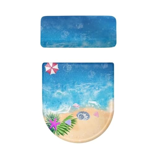 Christmas Bow Bell Toilet Tank Lid Cover and Toilet Seat Lid Cover 2 Pcs Set Toilets Covers with Elastic Cloth Fits Most Toilets Tanks & Lids