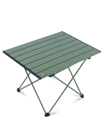 iClimb Ultralight Compact Camping Folding Table with Carry Bag (Blue - S)