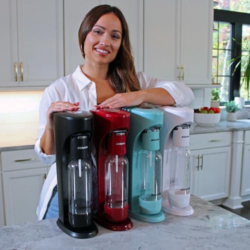 Drinkmate OmniFizz SPARKLE UP BUNDLE, Sparkling Water and Soda Maker, Carbonates ANY Drink, Arctic Blue