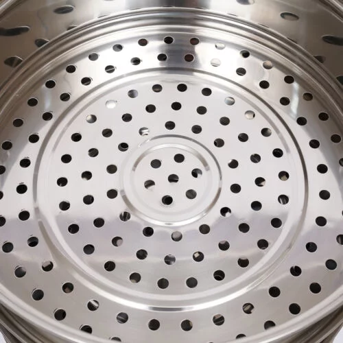 Stackable Stainless Steel Steamer Cooker Pot Glass Lid 5 layers large capacity