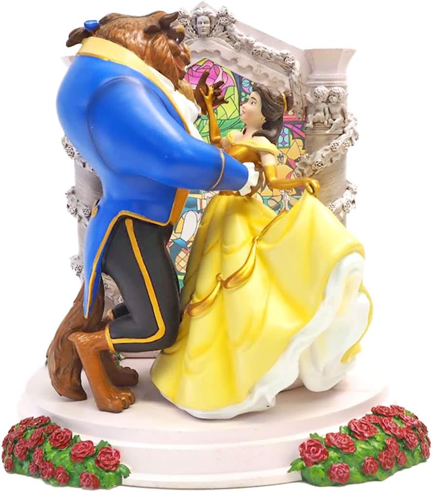 Enesco Disney Showcase Beauty and The Beast Belle Dancing Lit Figurine, 9 Inch, Multicolor