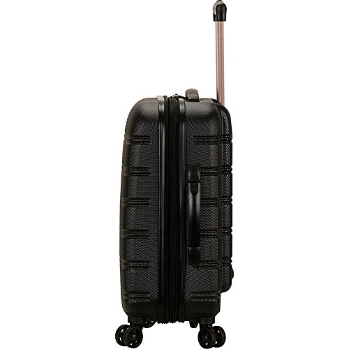 Rockland Melbourne Hardside Expandable Luggage with Spinner Wheels, 2TONENAVY, 2 Piece (20/28)