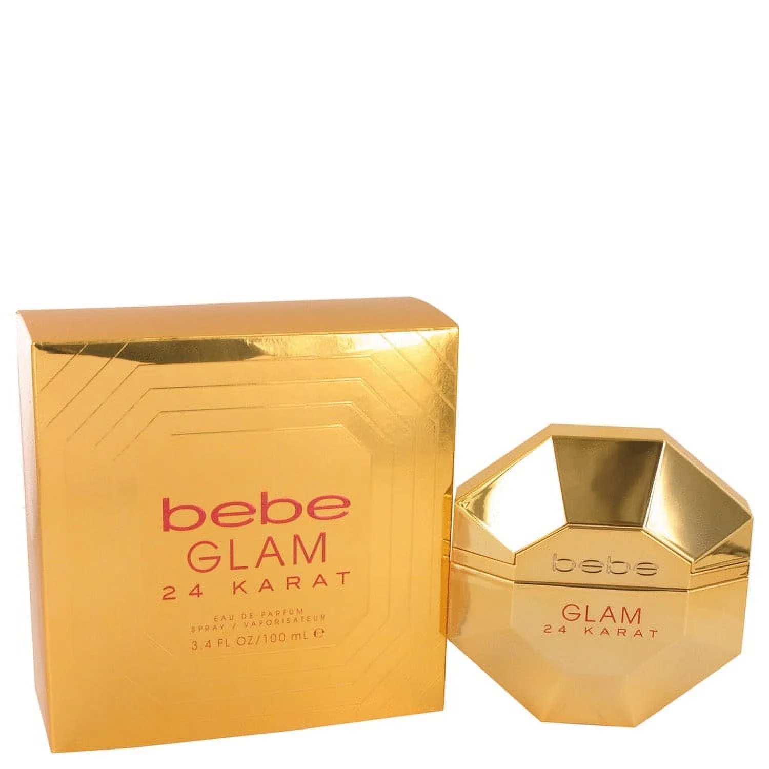 Bebe Glam 24 Karat by Bebe Eau De Parfum Spray 3.4 oz for Female