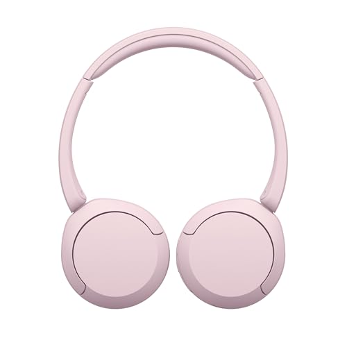 Sony WH-CH520 Wireless Headphones Bluetooth On-Ear Headset with Microphone, Pink