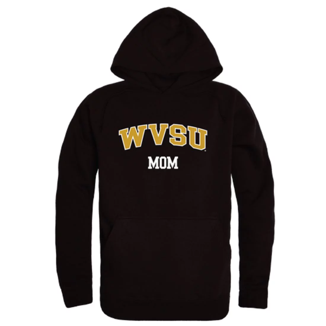 WVSU West Virginia State University Yellow Jackets Mom Fleece Hoodie Sweatshirts Black Small