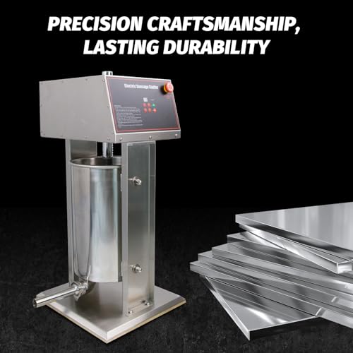 Electric Sausage Stuffer Machine - Hakka Sausage Stuffer, Precision Craftsmanship, Fast Electric Sausage Filling Machine, 20L/44LB