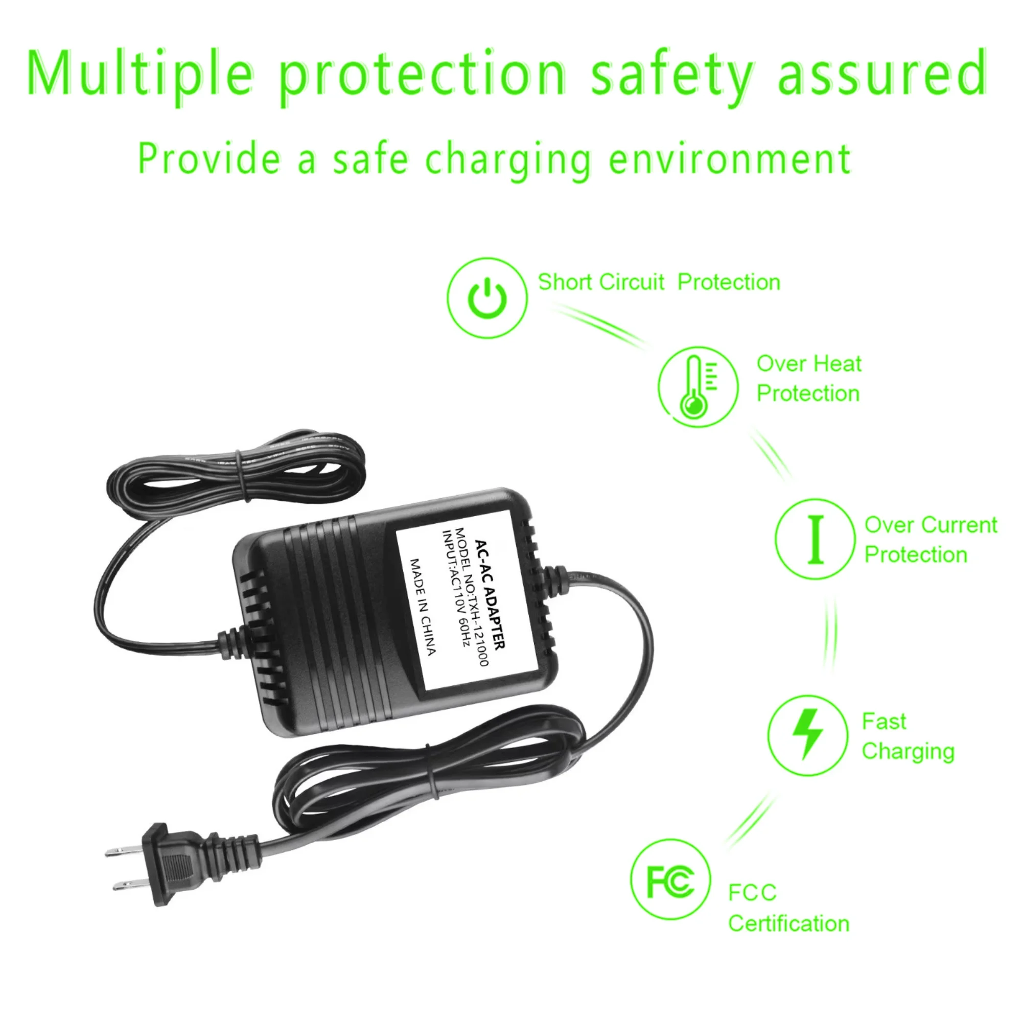 CJP-Geek 12V AC to AC Adapter Charger Replacement for Alaris 143536 Fits IVAC Vital Ceck Signs 4400 4500 CareFusion Power Supply Cord Mains PSU
