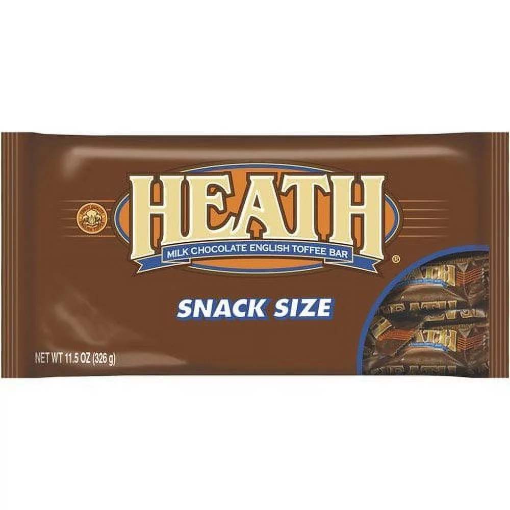 Milk Chocolate English Toffee Bar Snack Size Candy, 11.5 Oz (Pack Of 4)