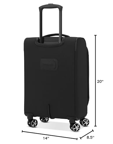 Samsonite Saire LTE Softside Expandable Luggage with Spinner Wheels, 3-Piece Set (20/25/28), Caribbean Blue