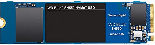Western Digital 500GB WD Blue SN550 NVMe Internal SSD - Gen3 x4 PCIe 8Gb/s, M.2 2280, 3D NAND, Up to 2,400 MB/s - WDS500G2B0C