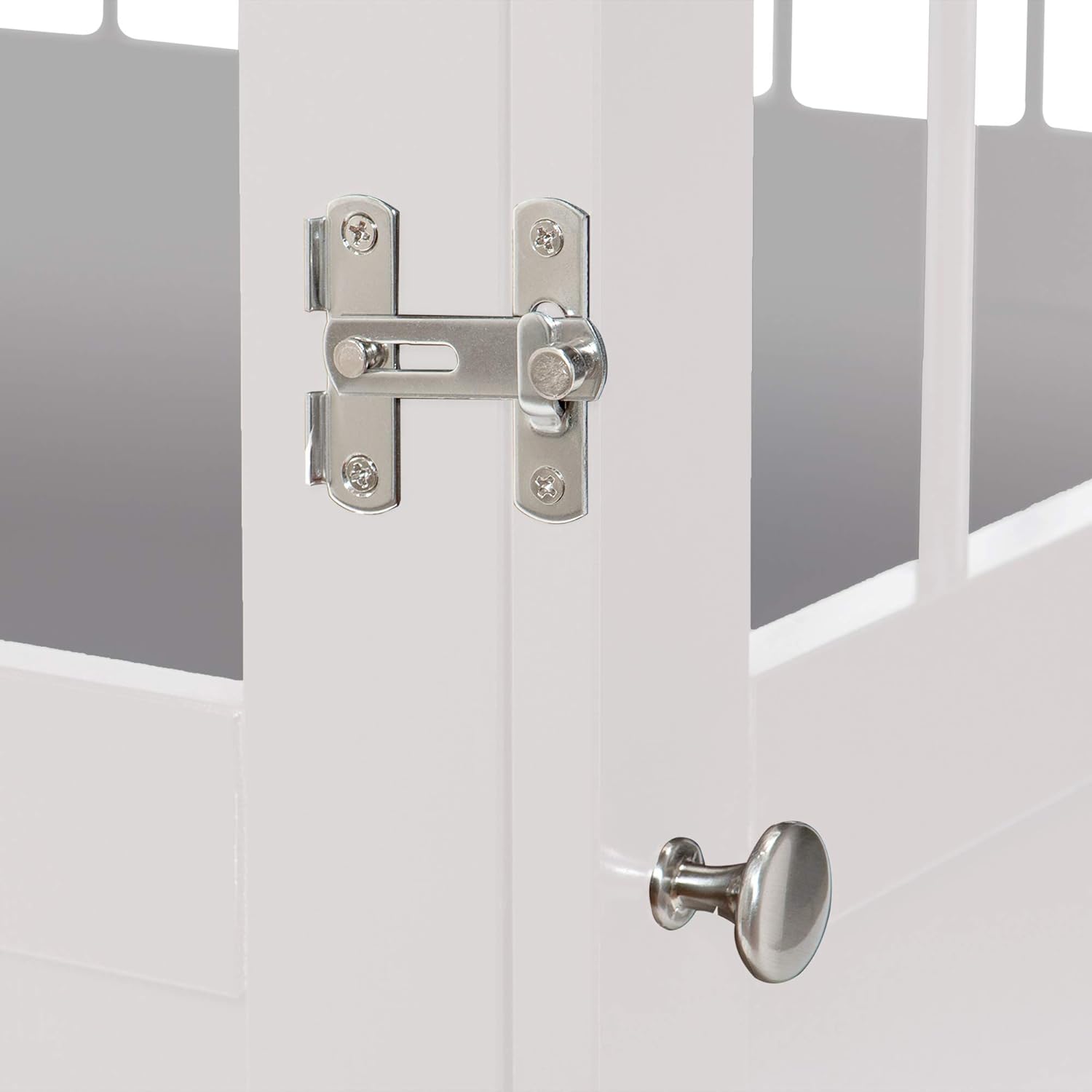 Furhaven Living Room End Table Dog Crate - White, Large