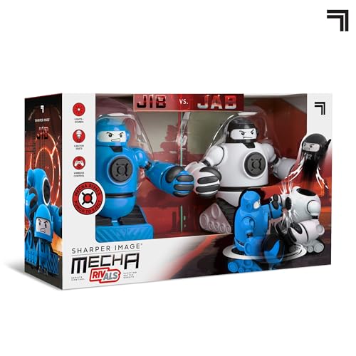 Sharper Image® Mecha Rivals Remote Control Battle Robots, Two-Player Wireless Fighting Set with Lights and Sounds