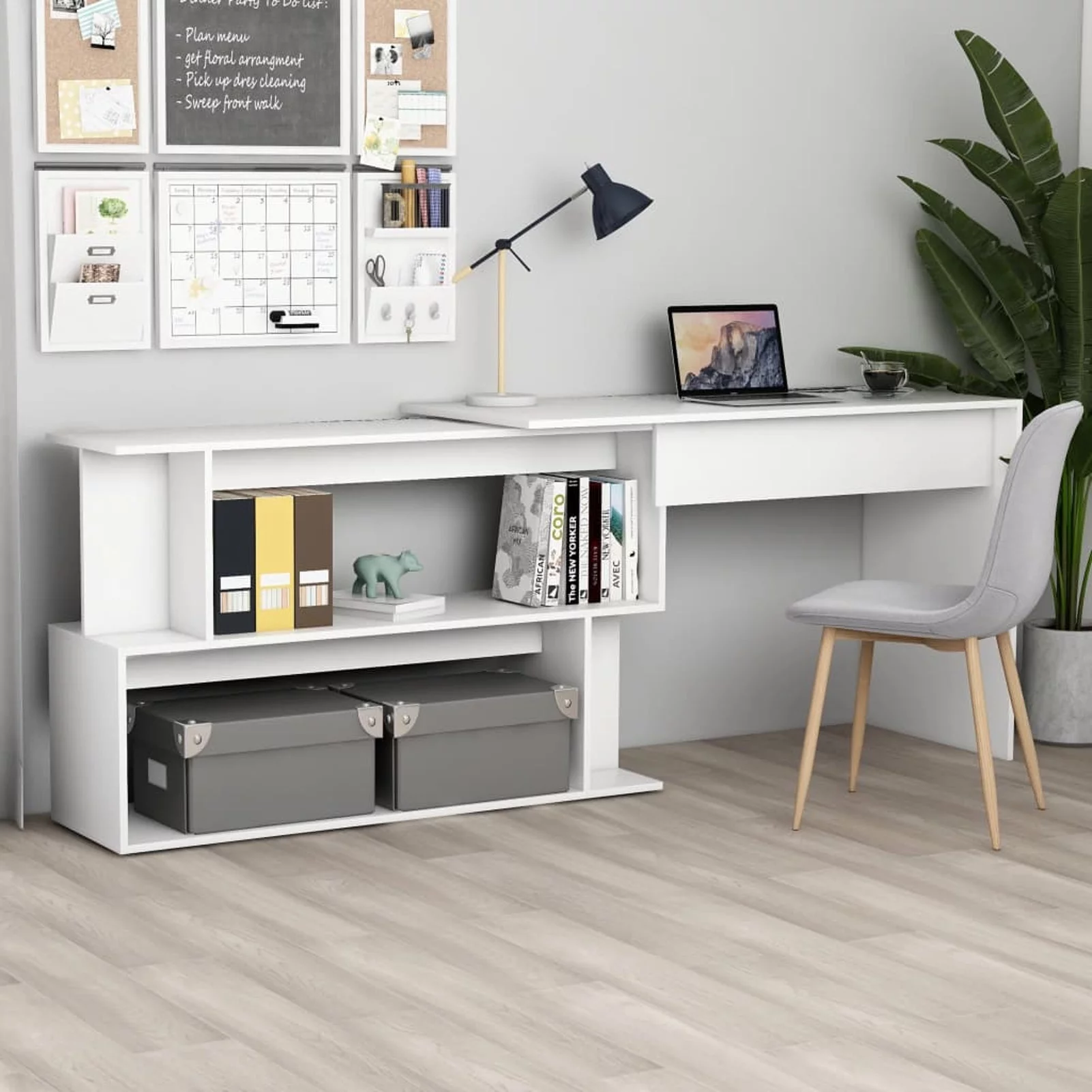 Eccomum Corner Desk White 78.7