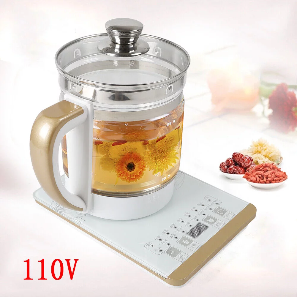 Electric Kettle Health Pot Tea Maker Thickening Glass Multifunction Boiled Eggs 2L