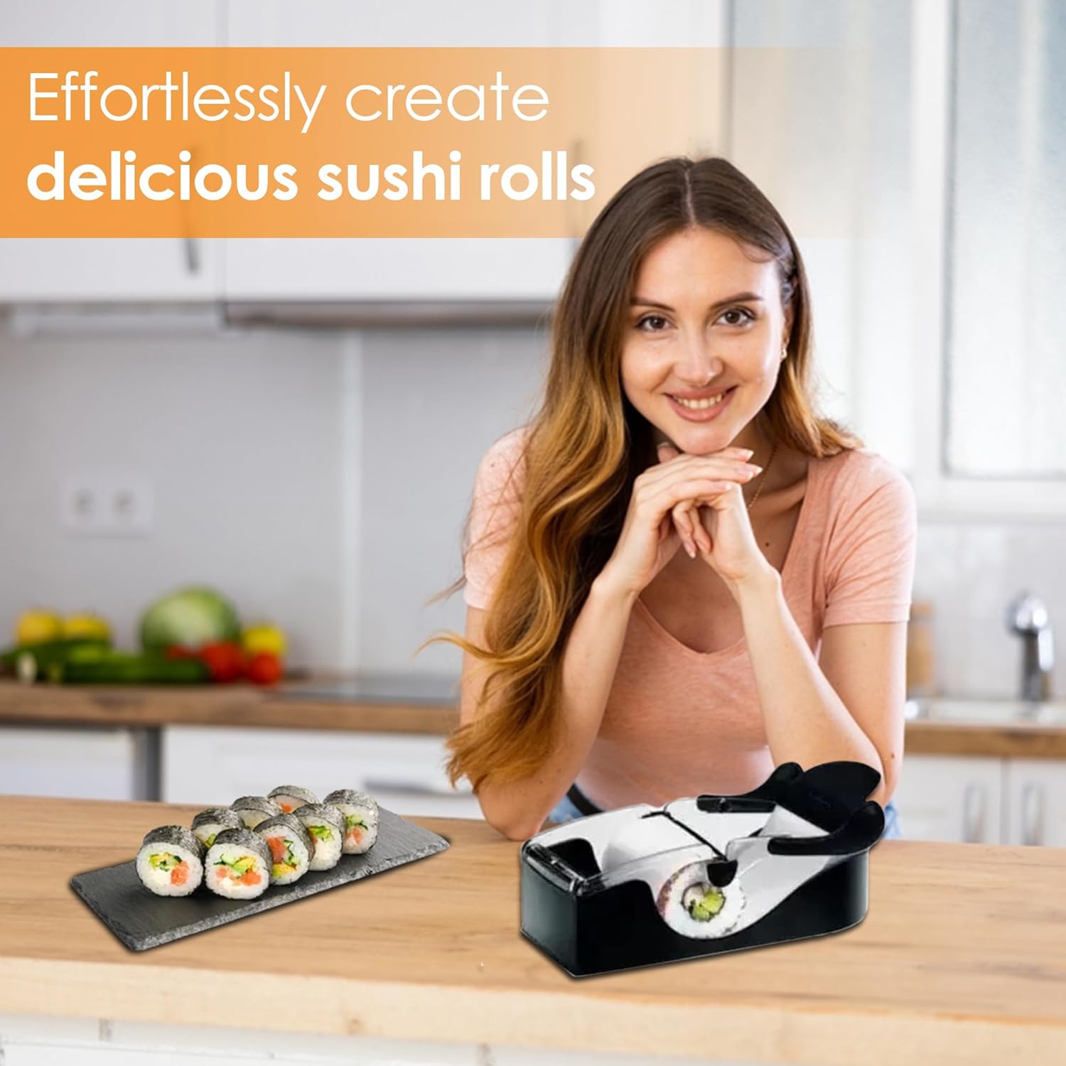 Sushi Maker Machine - Sushi Bazooka - DIY Sushi Roller Machine - Sushi Roller Mold - Sushi Making Kit for Easy & Efficient Sushi Rolling