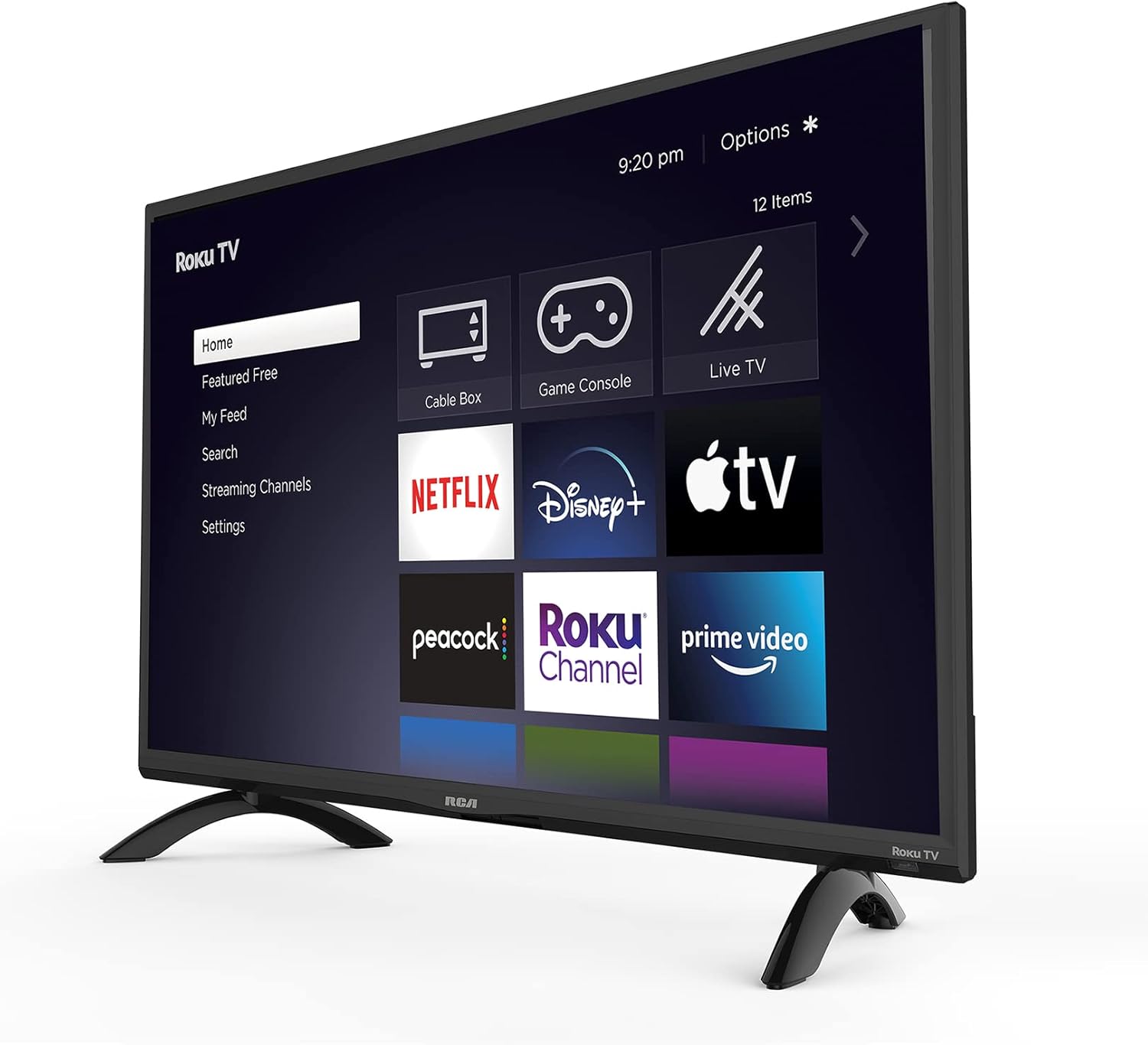 RCA 32-inch Flat Screen 720p Roku Smart LED TV - RTR3261, 2021 Model