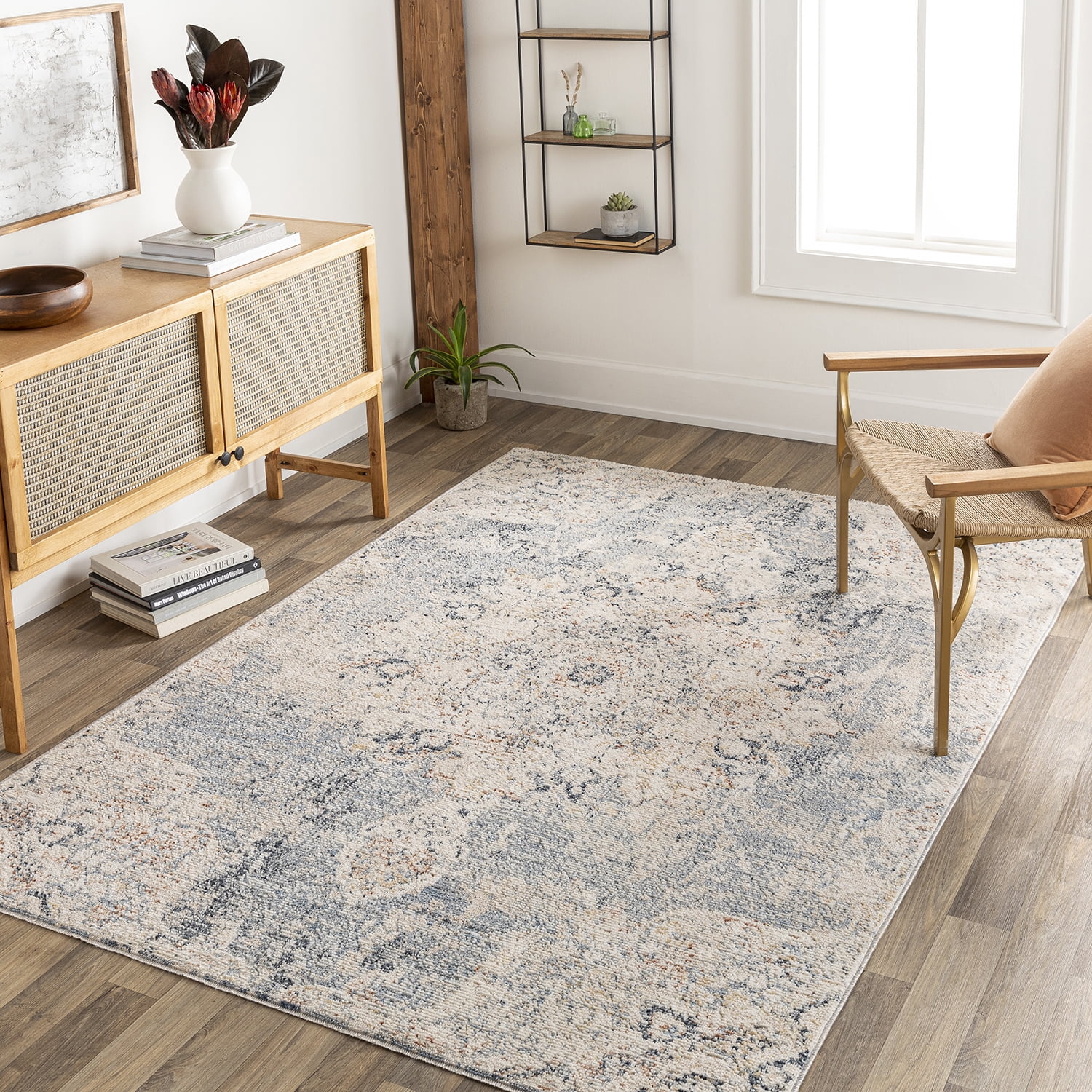 Mainstays Abstract with Fringe 5'2