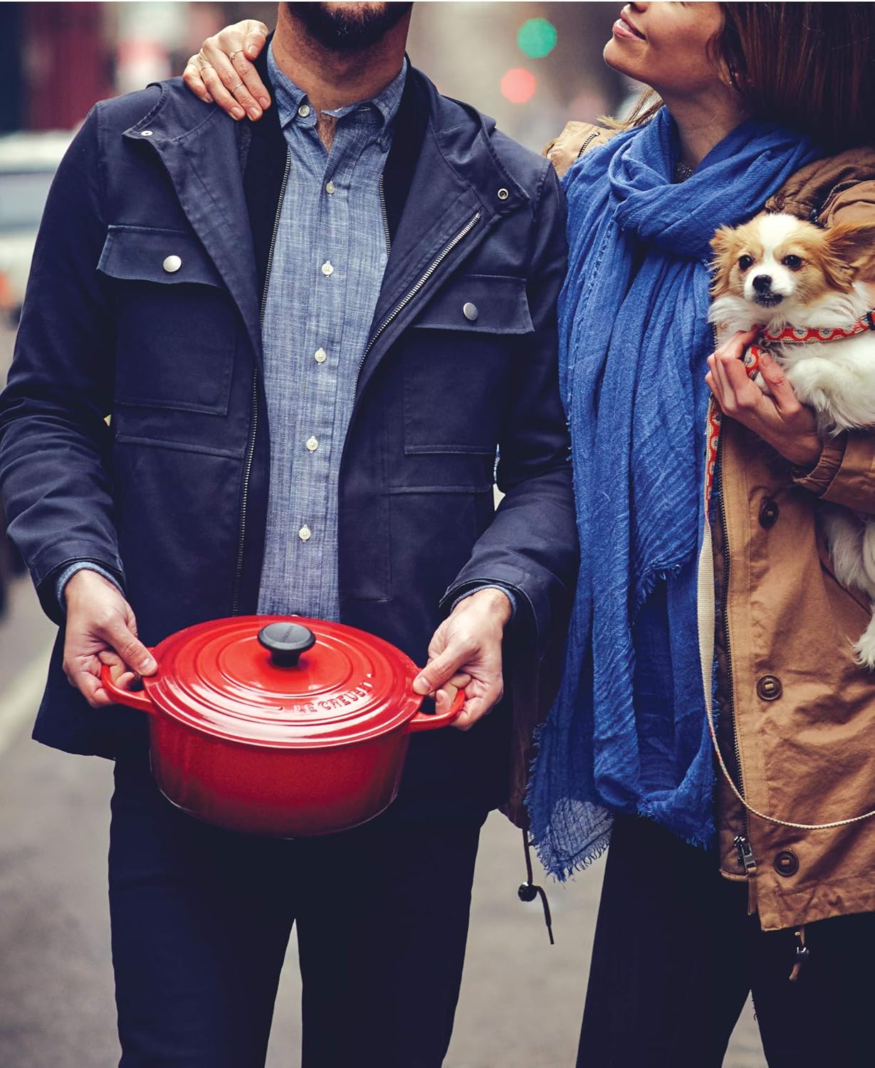Le Creuset Enameled Cast Iron Signature Round Dutch Oven, 7.25 qt., Cerise
