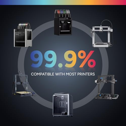 OVERTURE PETG 3D Printer Filament 1.75mm, Neatly Wound Durable PETG 2kg Spool (4.4lbs), Strong Toughness Filament, Dimensional Accuracy +/- 0.02mm, Fit Most FDM Printers (Black (2-Pack))