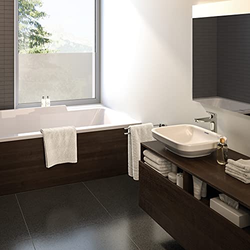 hansgrohe Logis Modern Low Flow Water Saving 1-Handle 1 10-inch Tall Bathroom Sink Faucet in Chrome, 71090001