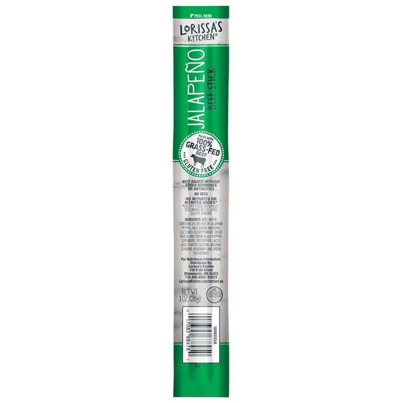 Jacks Links  Lorissas Kitchen Jalapeno Beef Stick, 1 oz - Case of 12