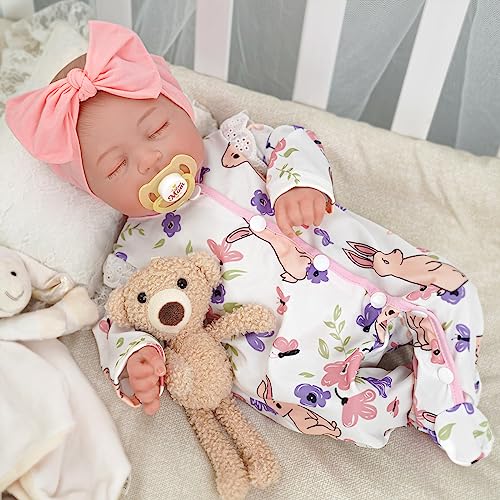 BABESIDE Reborn Baby Dolls Connie - 20 inch Soft Vinyl Realistic-Adorable Baby Doll with Cloth Body Real Life Lifelike Baby Dolls with Complete Accessories Perfect for Cuddling, Playtime, Gift Giving