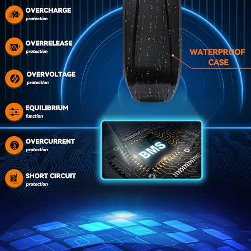 LGECOLFP 36V 48V 52V Ebike Battery 10Ah 13Ah 15Ah 20Ah Battery Pack with 3A Fast Charger 30A BMS for 36V 48V 52V Controller 250W 350W 500W 750W 1000W 1200W Motor