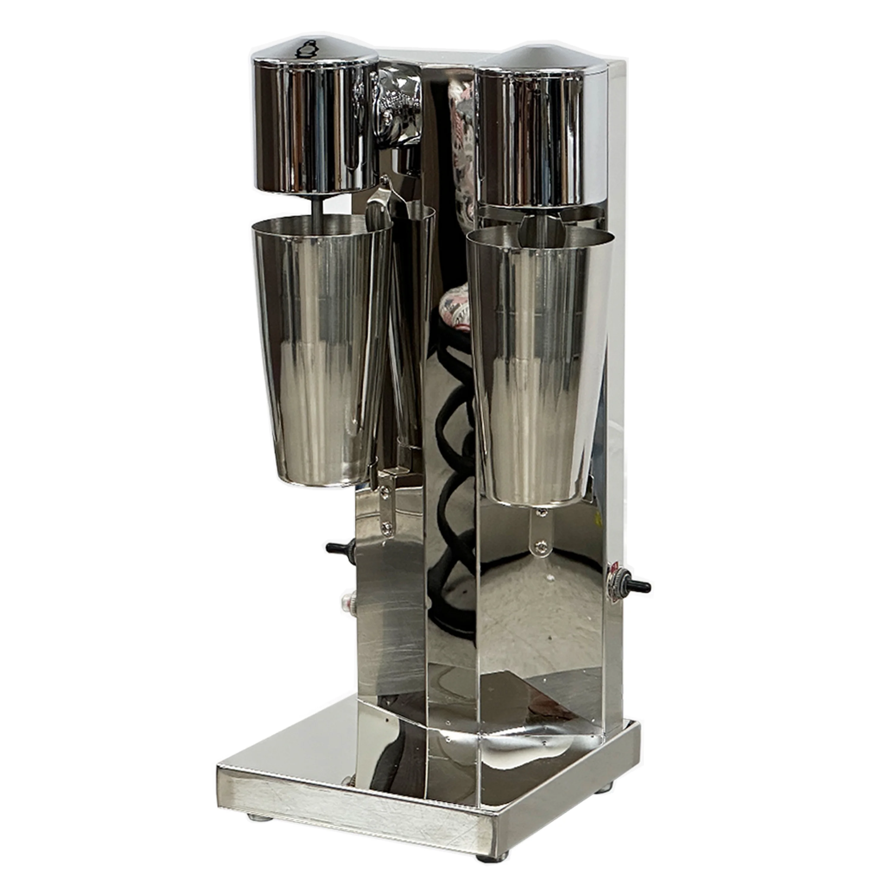 Commercial Stainless Steel Milk Shake Machine Double Head Drink Mixer EMS-2 110V