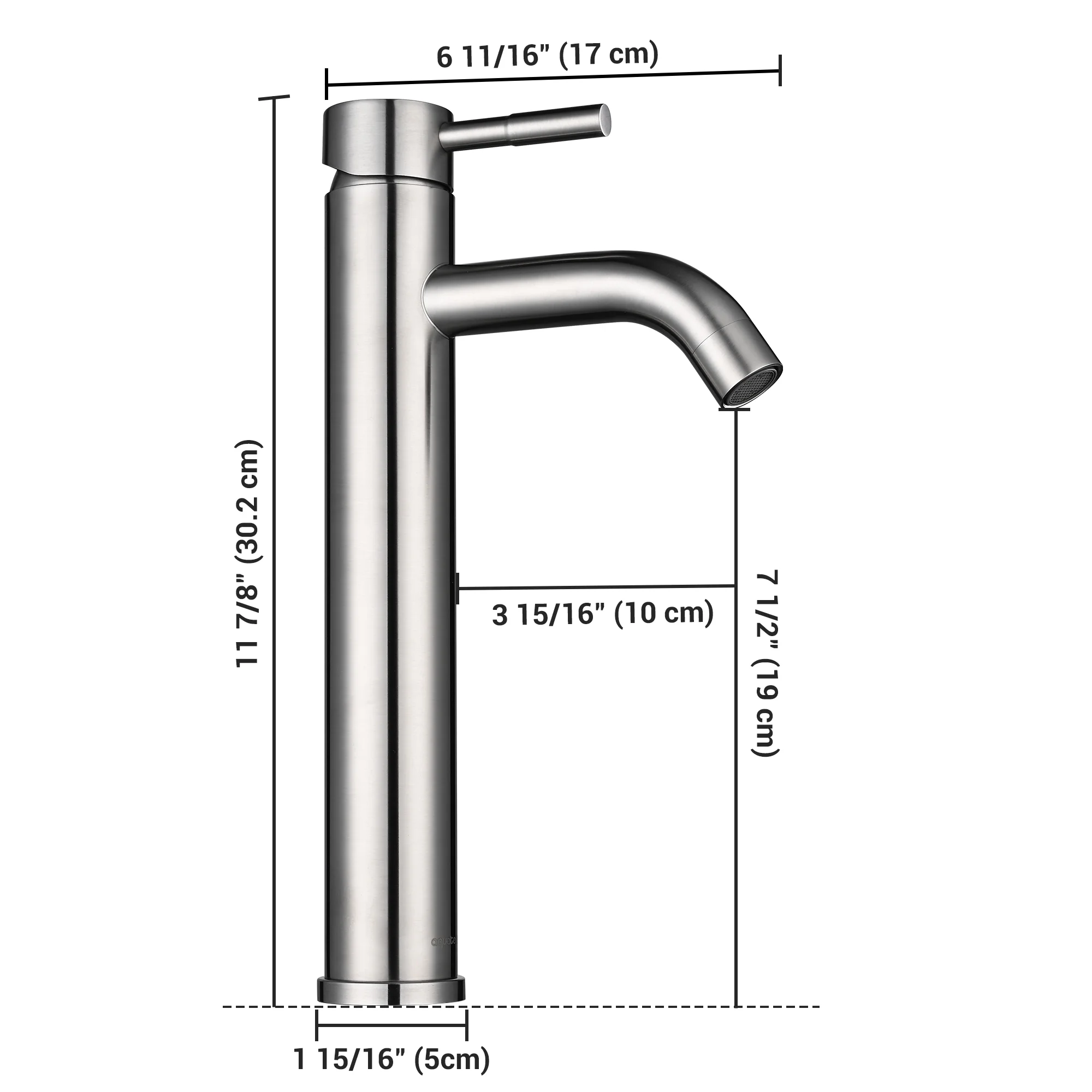 Aquaterior Single Handle Tall Vessel  Faucet Bathroom Vanity Tap 2 Packs