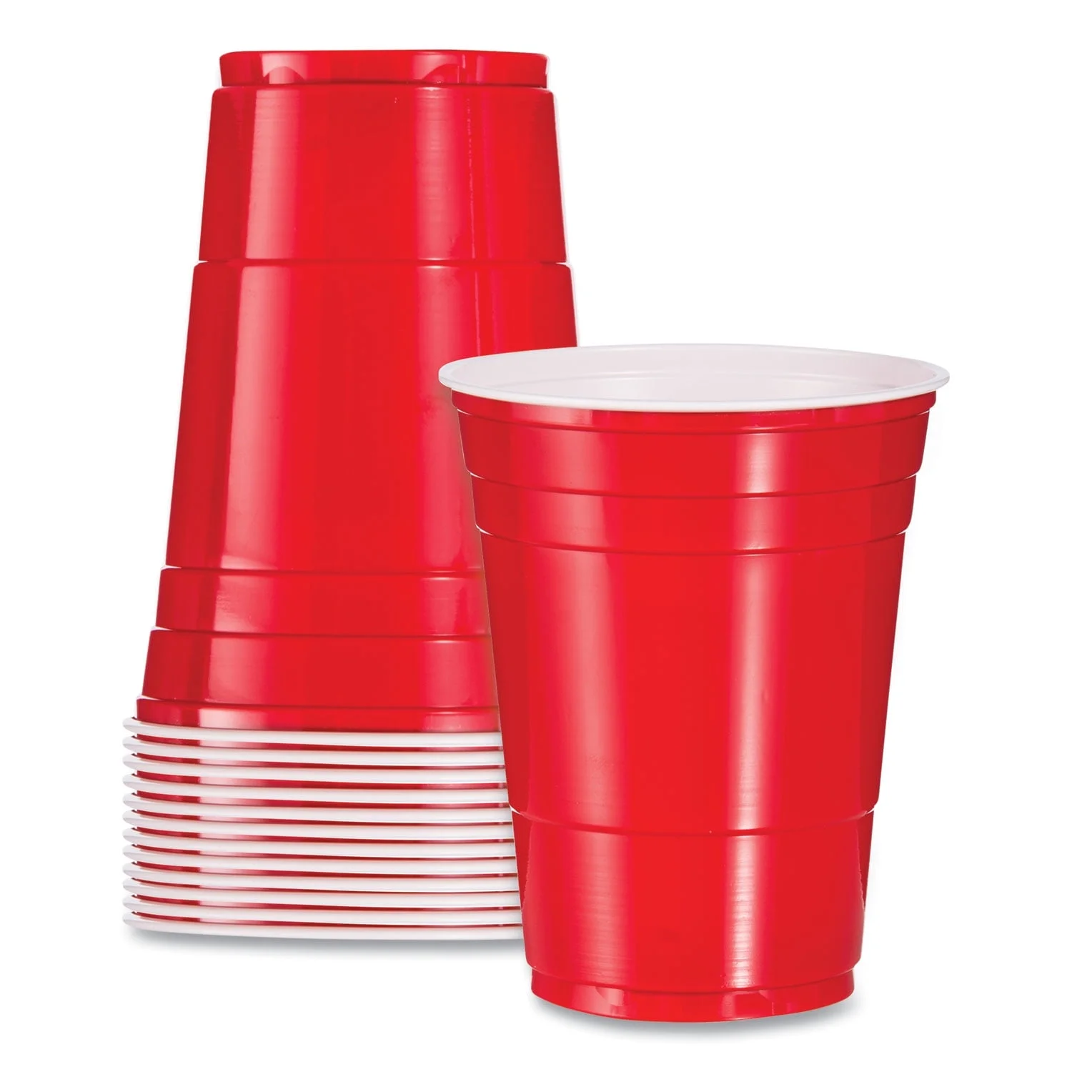 Dart® Solo Party Plastic Cold Drink Cups, 16 Oz, Red, 288/carton