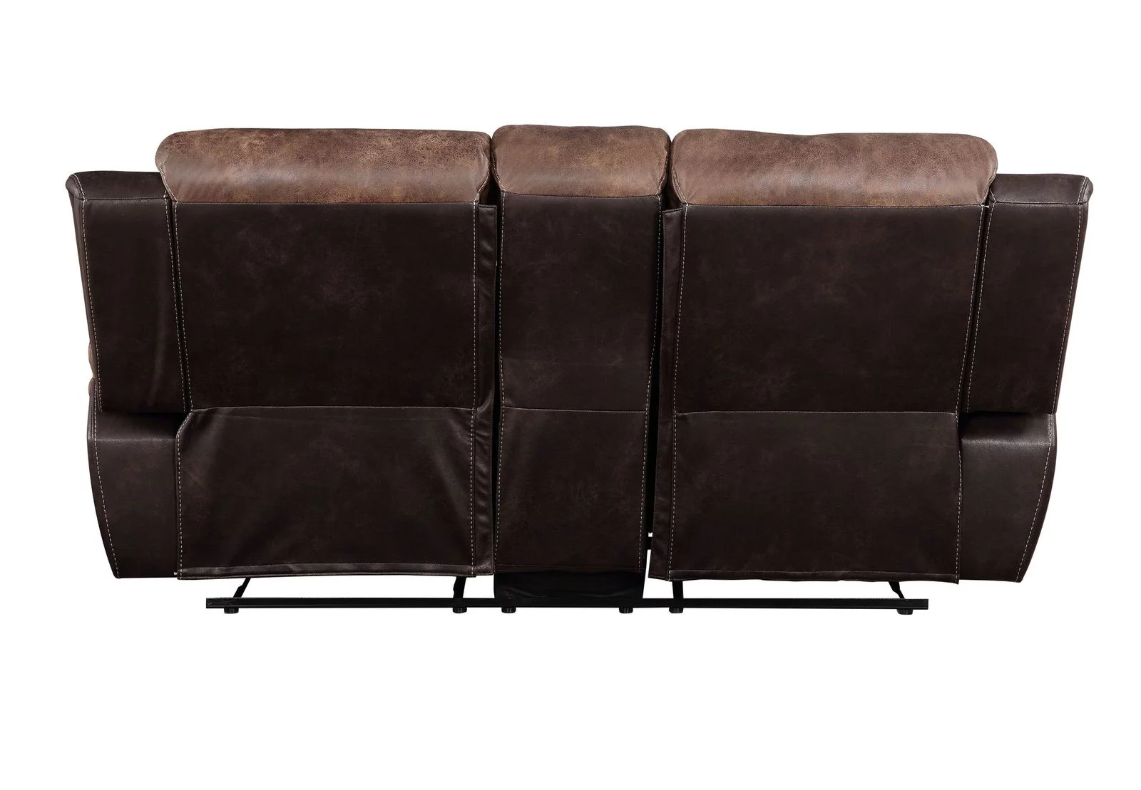 ACME Jaylen Loveseat w/Console (Motion), Toffee & Espresso Polished Microfiber 55426