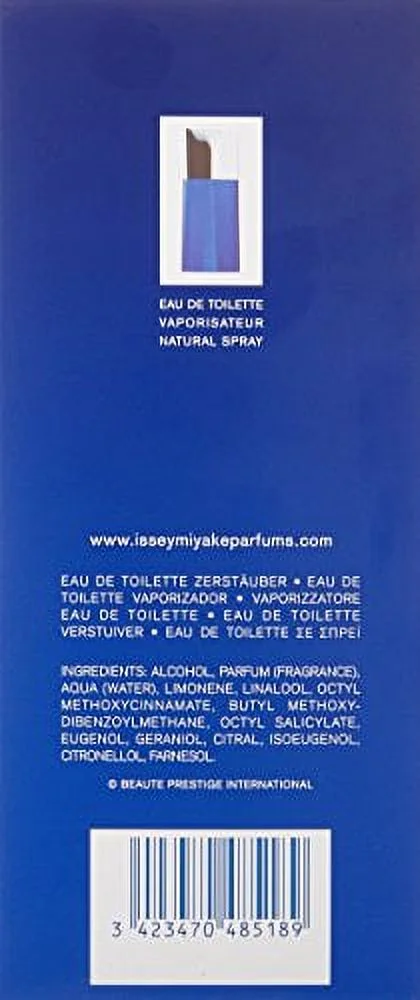 L'eau Bleue D'issey Pour Homme By Issey Miyake For Men. Eau De Toilette Spray 2.5 Ounces