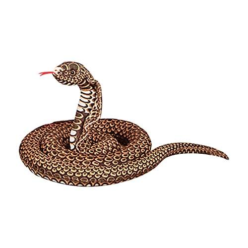 67Inch Cobra Plush Stuffed Animal Snake Cobra Snake Plush Toy Large King Cobra Stuffed Animal Snake Zoologist Halloween Costume Realistic Python Naja Cobra Plushies Toys Snake Party Prank Props