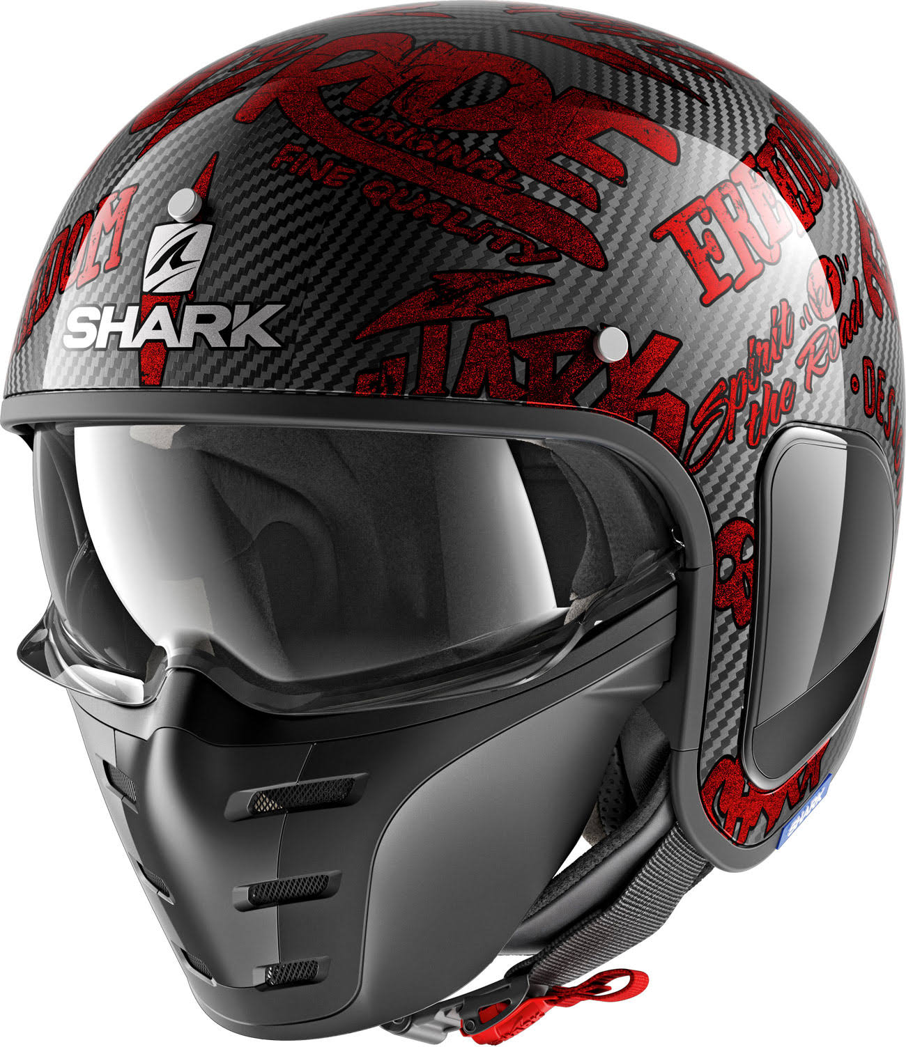 Shark S-Drak Carbon Freestyle Cup Helmet Xs Carbon-gold