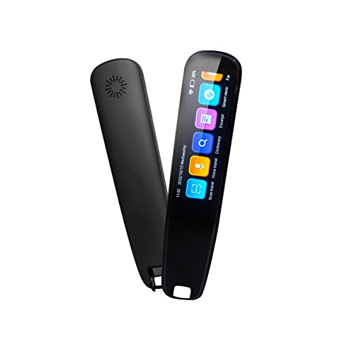 Upgraded Translation Pen Scanner, Text to Speech Device, OCR Digital Pen Reader, Exam Reading Pen for Students, Dyslexia, Wireless Language Translator for Travelers & International Business Personnel