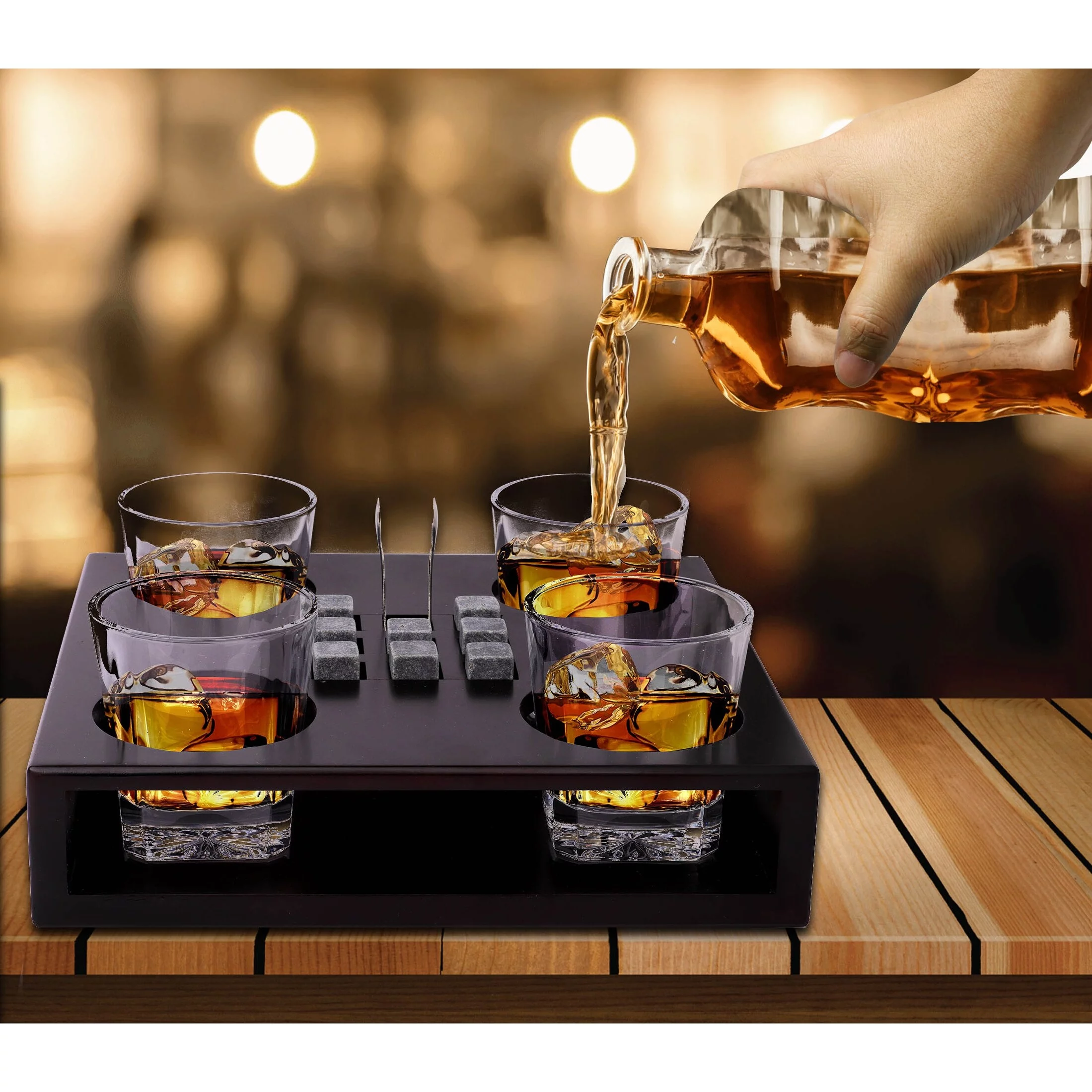 Bezrat Old Fashioned Whiskey Glasses Set