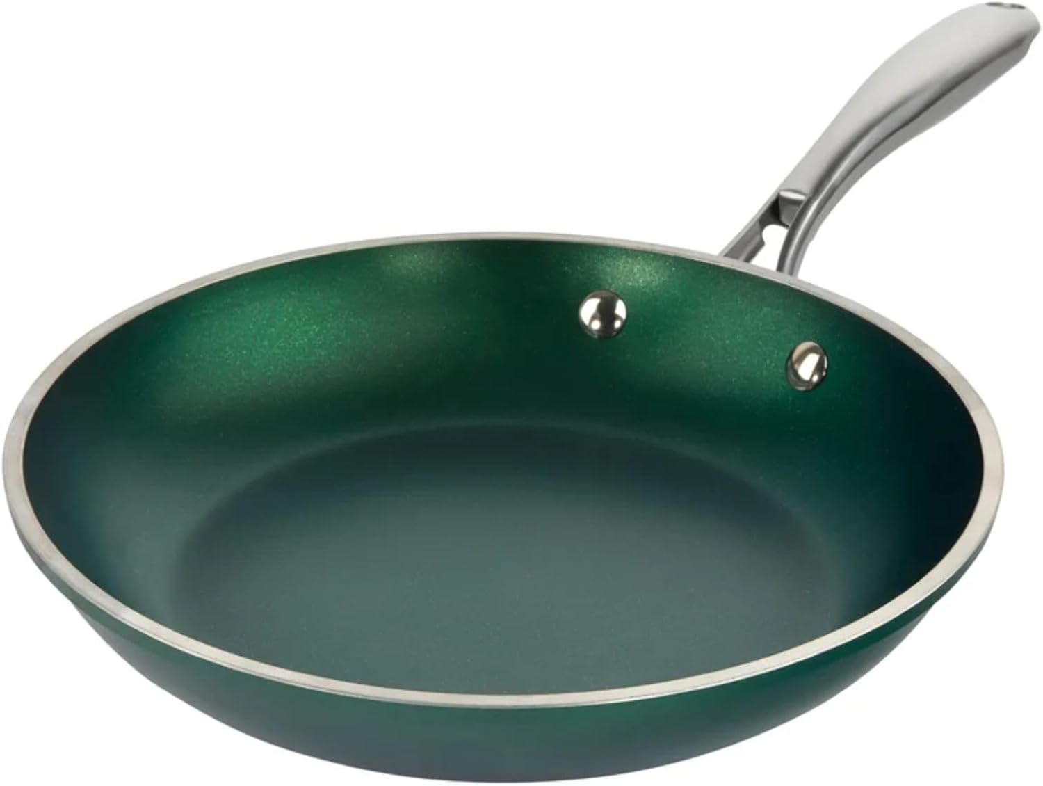 Granitestone 12 Inch Non Stick Frying Pans Nonstick Skillet, Long Lasting Nonstick Frying Pan for Cooking, Nonstick Pan with Mineral and Diamond Coating, Non Stick Pan, Oven/Dishwasher Safe - Emerald