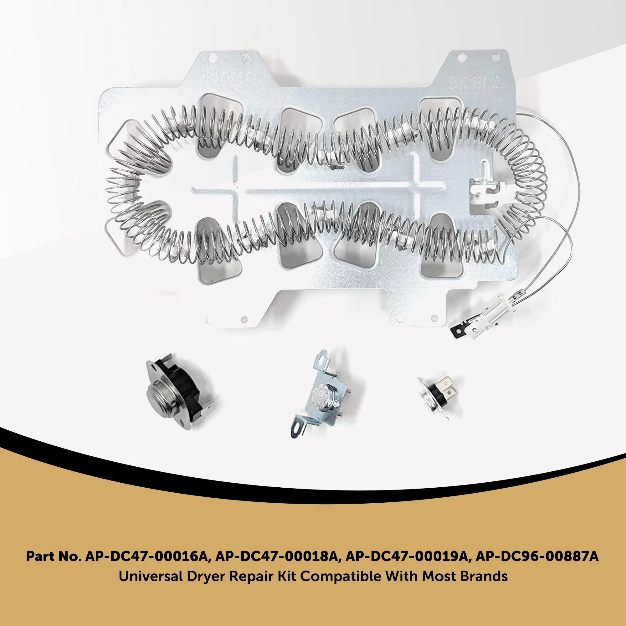 Samsung Dryer Heating Element Kit - Thermal Fuse & Thermostat Replacement