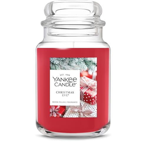 Yankee Candle Sparkling Cinnamon, Christmas Scented Candle, 22oz Large Jar with up to 150 Hour Burn Time, Giftable