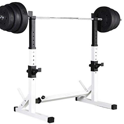Barbell Rack Stand - Multifunctional Adjustable Squat Rack, Heavy-Duty Dumbbell Rack，Strength Training Dip Station, Home Gym Equipment Max Load 550lbs