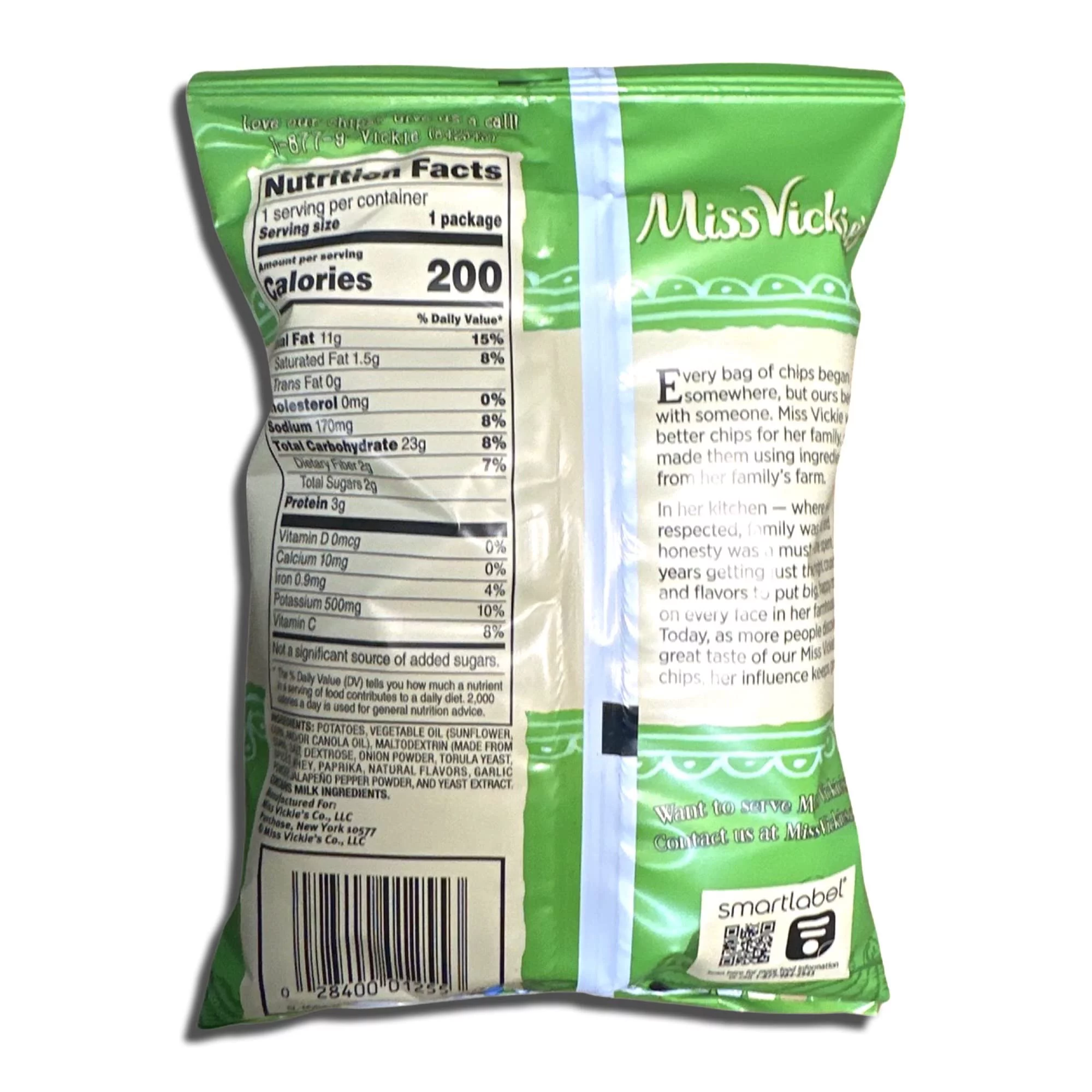 Tribeca Curations | Jalapeno Kettle Cooked Potato Chips by Ms. Vickie | 1.375 Oz Bags | Bundle Value Pack of 12 Includes Tribeca Mints