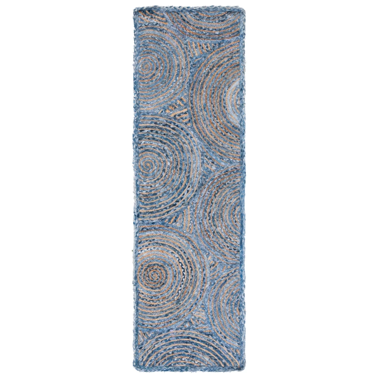 SAFAVIEH Cape Cod CAP203M Handwoven Blue / Natural Rug