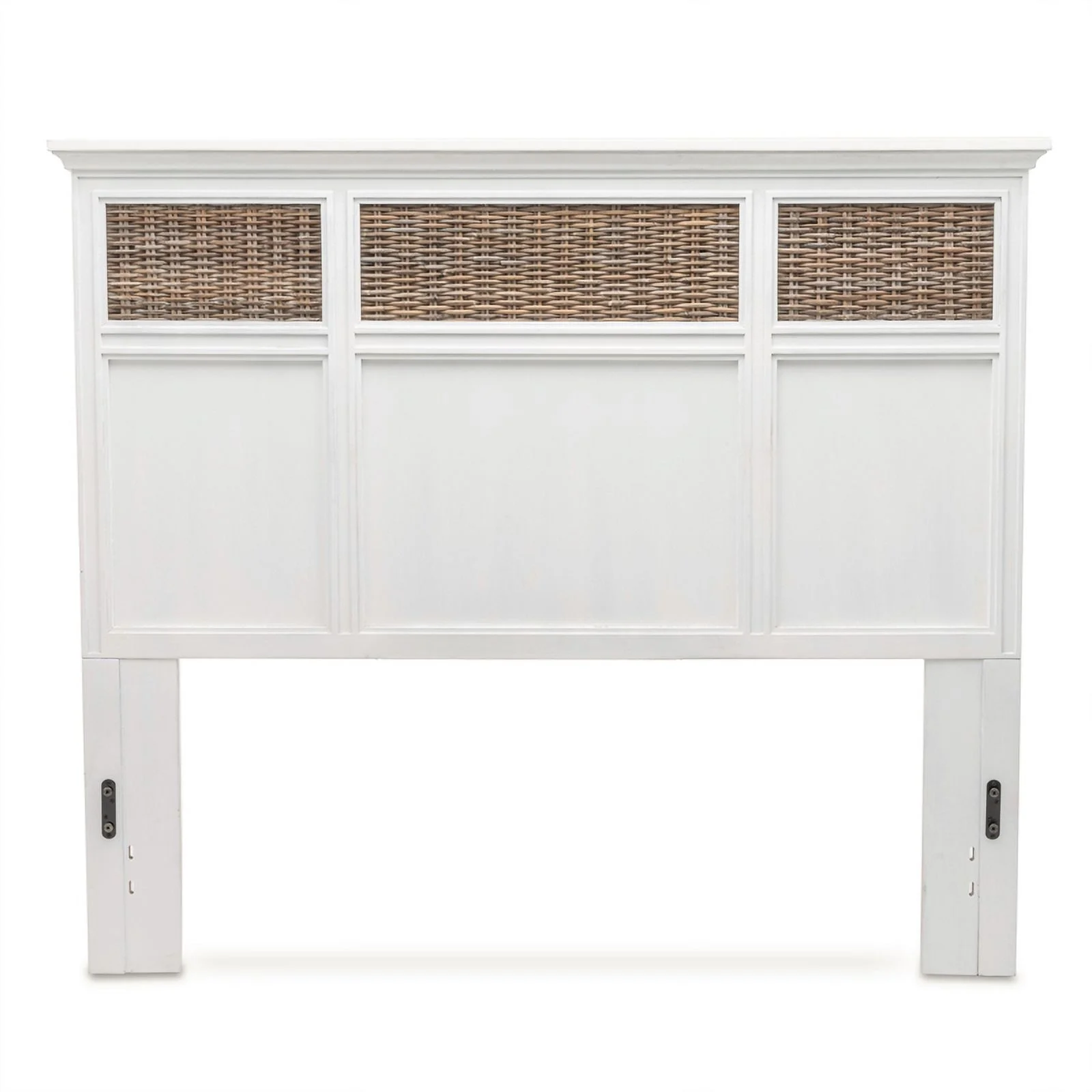 Kauai Queen Wood Headboard White Finish