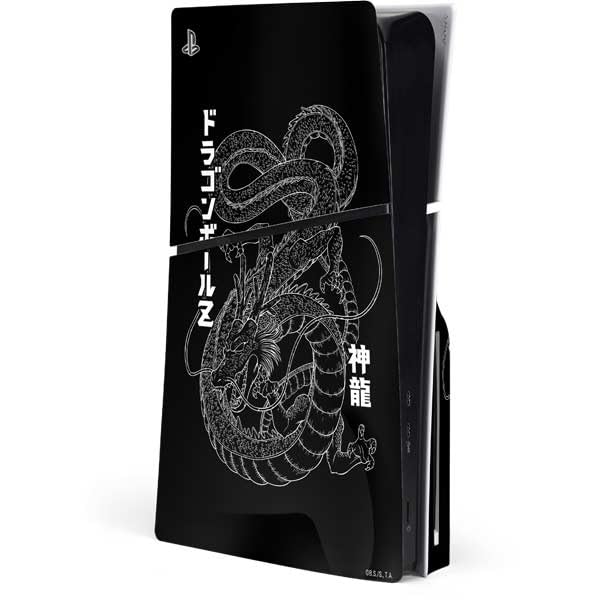 Skinit Decal Gaming Skin Compatible with PS5 Slim Disk Console - Officially Licensed Dragon Ball Z Goku Iconic Kanji Symbol Design