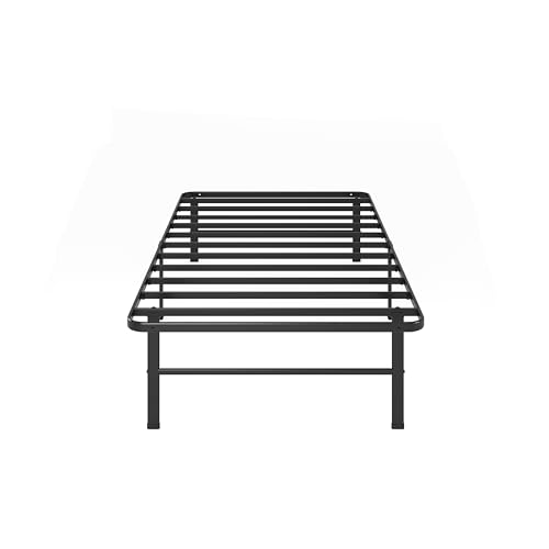 ZINUS Rumi 14in Full Metal Bed Frame, Quick Assembly SmartBase® Mattress Foundation, Heavy Duty Sturdy Steel with No Box Spring Needed, Eco-Friendly Packaging, Black