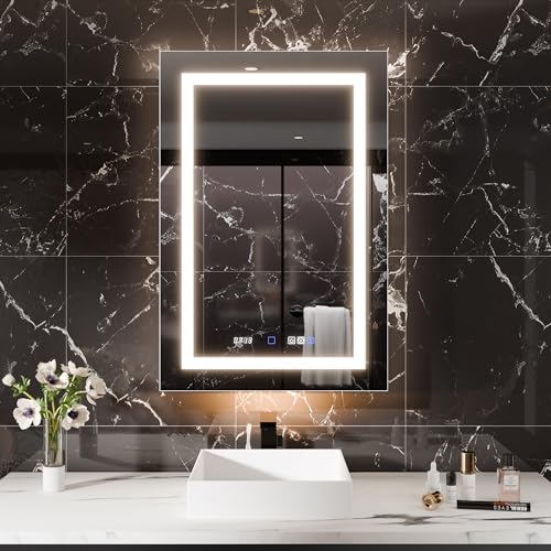 Smart Lighted Medicine Cabinet with Mirror, 24