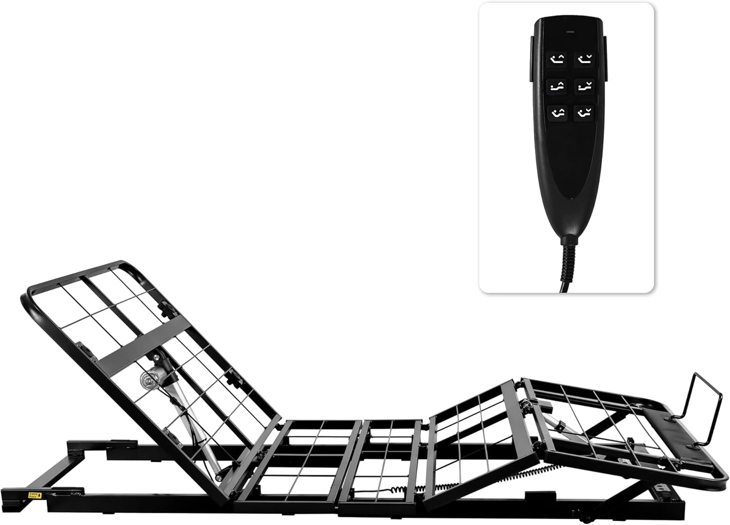 Twin XL Power Adjustable Bed Base Frame No Legs for Storage Platform Rv Bed,Wired Remote,Zero Clearance,Super Easy Assembly No Tools Needed