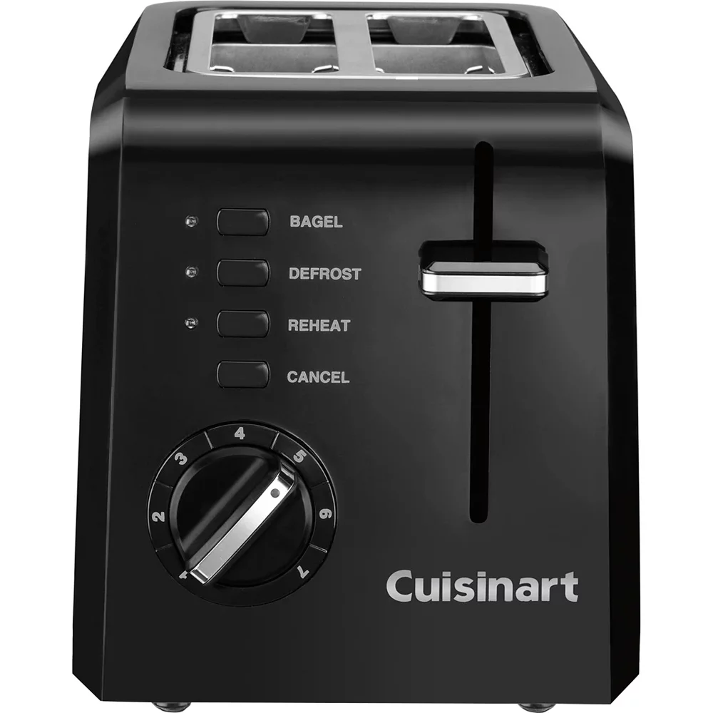 Restored Cuisinart CPT-122 Compact 2-Slice Toaster (Black) (Refurbished)