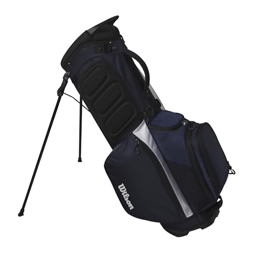 Wilson Feather Golf Cart Bag - Black/Grey/Red